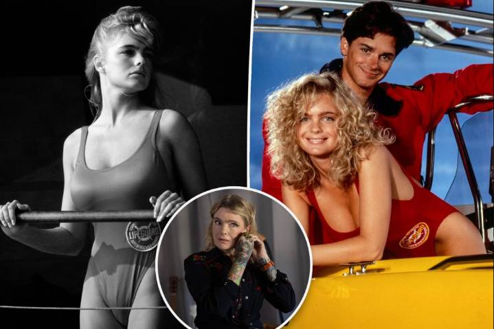 'Baywatch' siren flaunts her real-life edgy tattoos in photo from new movie set