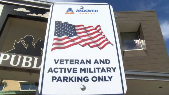 Andover installs designated parking for Veterans, active