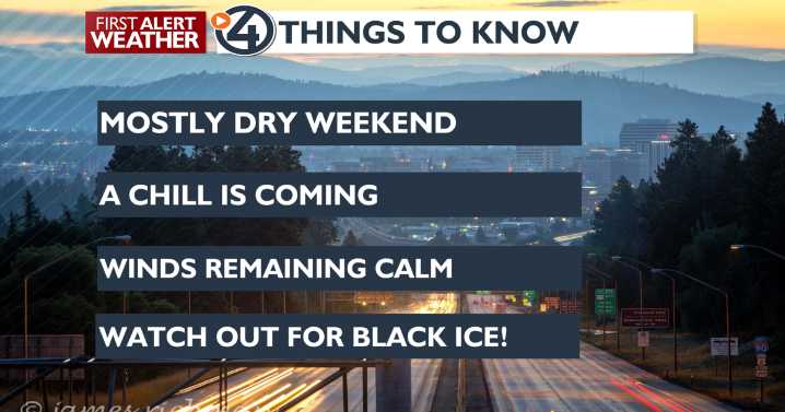 🥶Chilly conditions to take grip in the Spokane area for your holiday weekend!