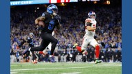 Jahmyr Gibbs rescues Lions with long TD run in OT for 34