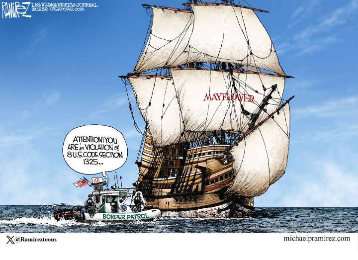 The Mayflower | CARTOON | Michael Ramirez