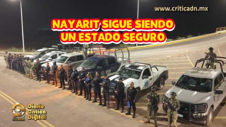Nayarit se consolida como uno de los estados más seguros del país