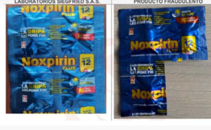 Invima advierte riesgo por lote falsificado de Noxpirin Plus