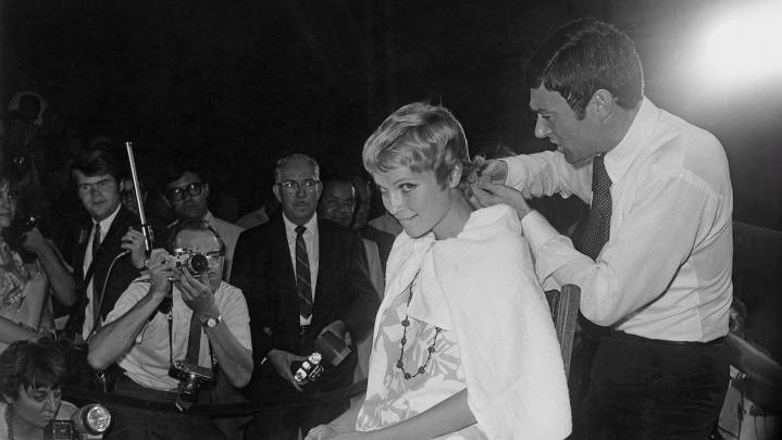 Vidal Sassoon: The Man Behind Mia Farrow's Famous Pixie Cut