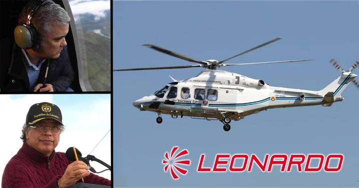 Así fue como llegó un poderoso helicóptero italiano a ser la nave presidencial de Colombia