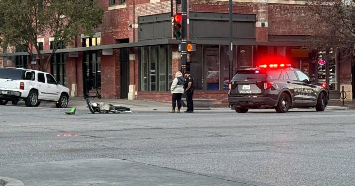 Pedestrian was hit by a vehicle in downtown Wichita Saturday