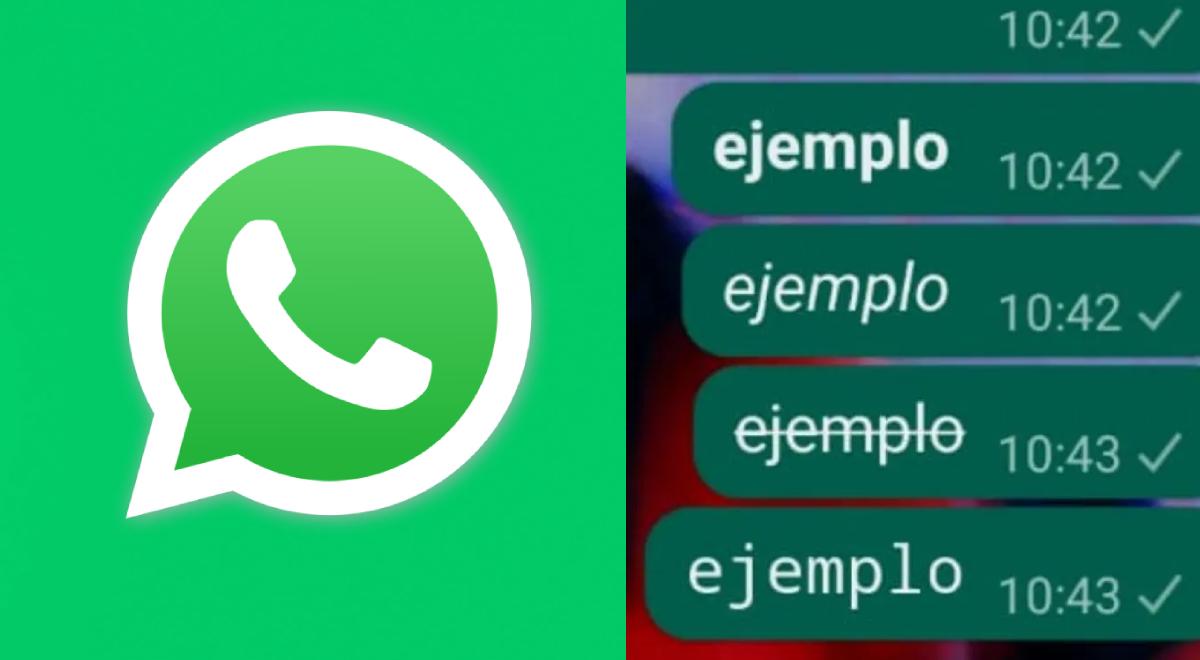 Negrita, cursiva y subrayado: cómo cambiar el formato de texto en tus chats de WhatsApp