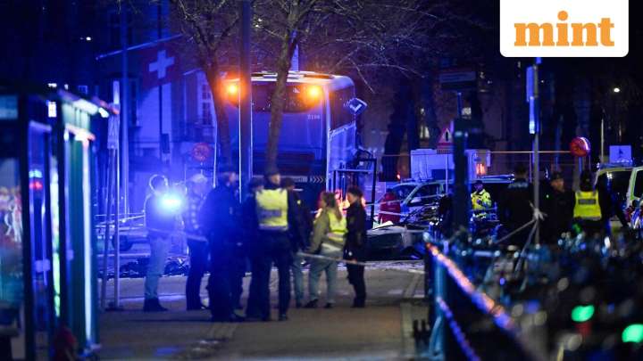 Several people killed as bus hits stop in central Stockholm, driver arrested