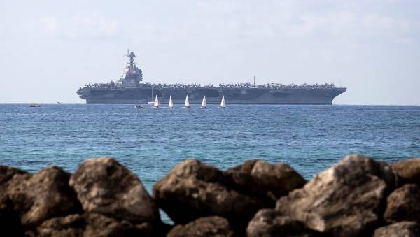 USS Gerald Ford enters Caribbean Sea