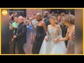 Ariana Grande rushed by man at movie premiere