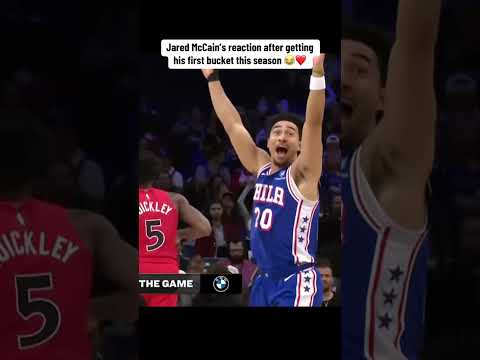 Jared McCain was elated after his first basket back 💙