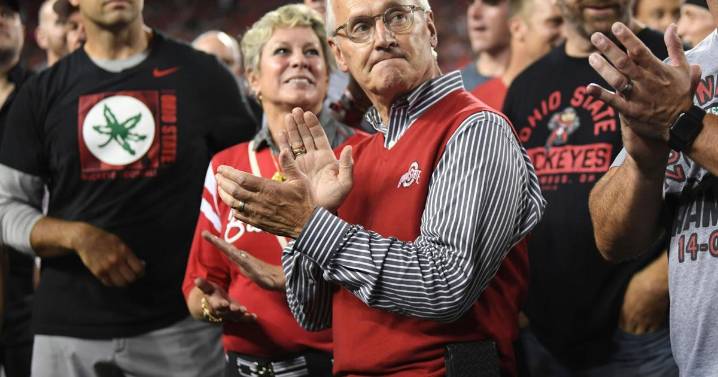 Ohio Lt. Gov. Jim Tressel puts his iconic red sweater-vest on the line ahead of Michigan showdown