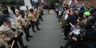 Anti-ICE mob turns hostile, breaching barriers outside detention facility — several officers injured