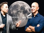 Elon Musk vs. Jeff Bezos: la pelea por el contrato multimillonario que definirá quién controla la Luna