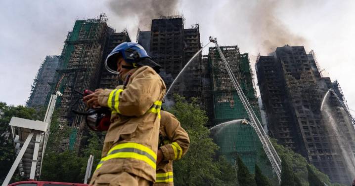 Firefighters continue to tackle deadly Hong Kong tower blaze