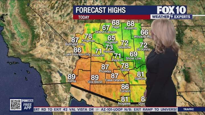 Arizona weather forecast: Cloudy, warmer