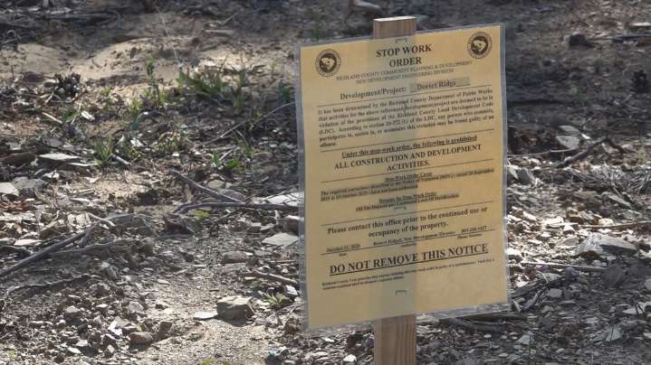 Stop-work order posted at Dorset Ridge development amid county code violations