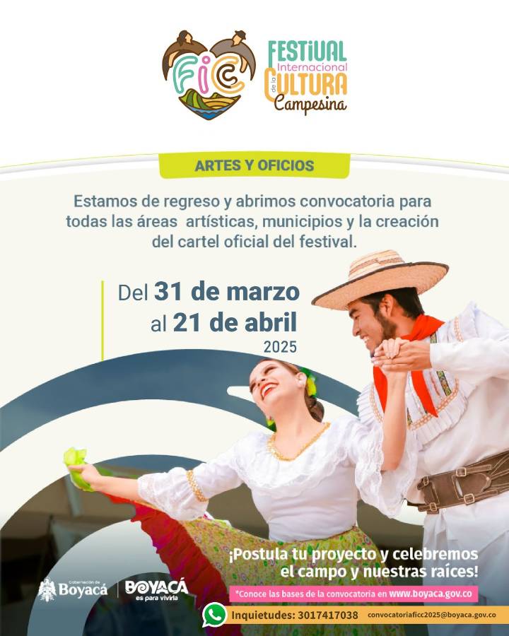 Se abre la convocatoria local para el Festival Internacional de la Cultura Campesina 2025