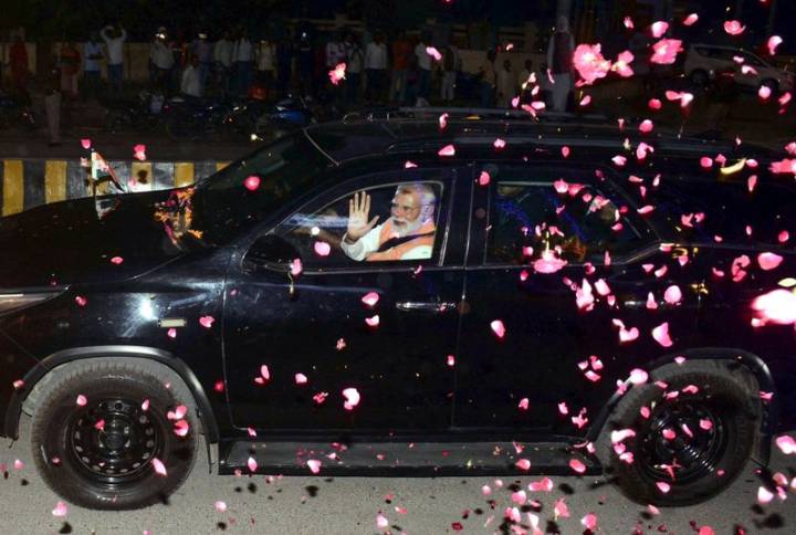 PM Modi lands in Varanasi for Vande Bharat trains' inauguration