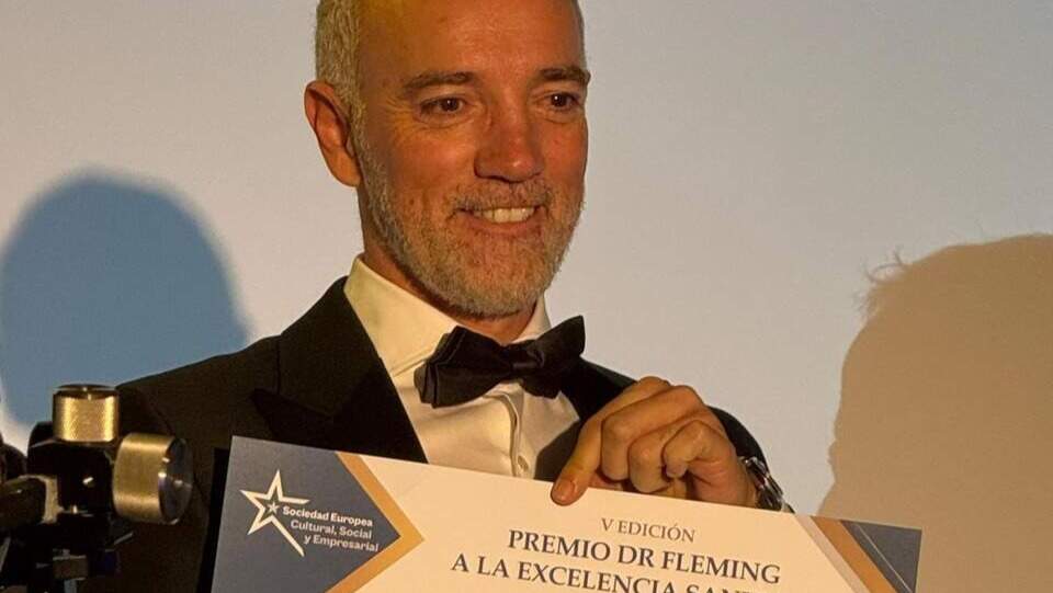 El único médico aragonés galardonado con el prestigioso premio europeo 'Doctor Fleming': "Va por ti, Mario"