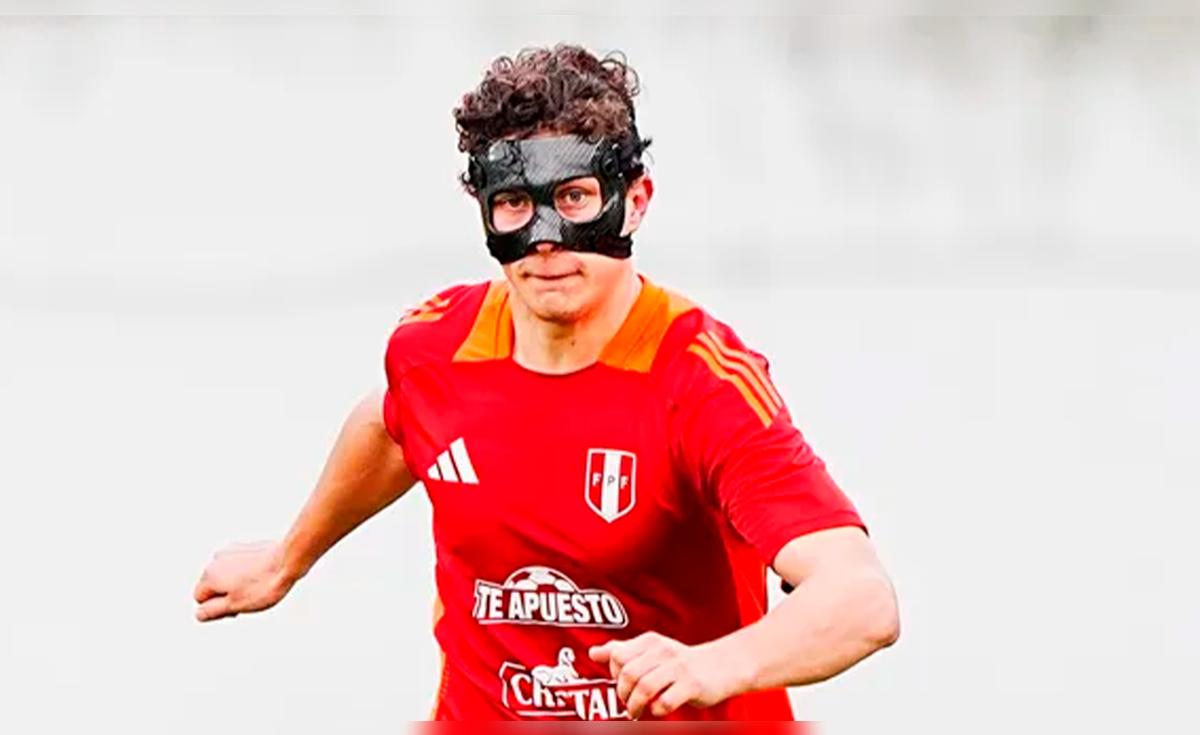 ¿Por qué Fabio Gruber utilizó una máscara en su debut con la selección peruana ante Chile?