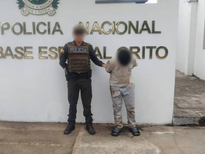 En procedimiento policial hombre agredió a patrullero en Putumayo