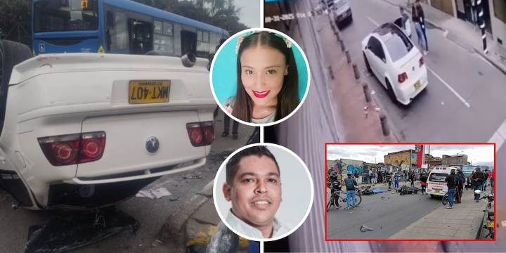 Se conoció nuevo video de los momentos previos al accidente en la av. Mutis de Bogotá, que dejó dos muertos: se ve quiénes se suben al carro
