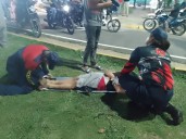 Colisión de moto dejó dos heridos en Guasipati