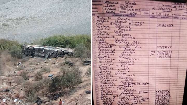 Accidente de bus Llamosas en Arequipa: aquí la lista oficial de pasajeros y de heridos