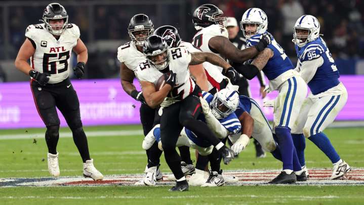 Tyler Allgeier Sets New Career High With TDs Against Colts