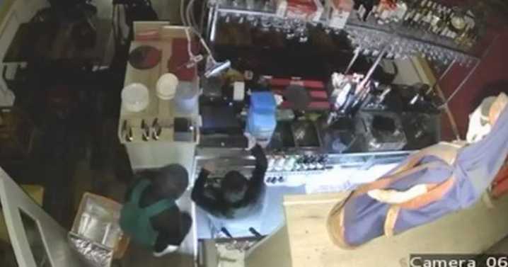 Footage captures Scots restaurant ransacked by hoods while owners in hospital