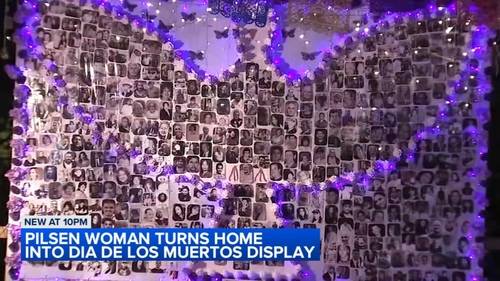 Pilsen, Chicago homeowner's annual Dia de los Muertos, or Day of the Dead, display draws visitors from across area