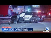 1 dead, officer among 3 injured in Alhambra chase crash