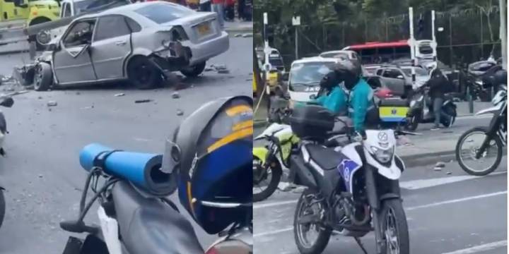 Volqueta, aparentemente, sin frenos chocó 12 vehículos en transitada vía de Medellín: este es el balance preliminar