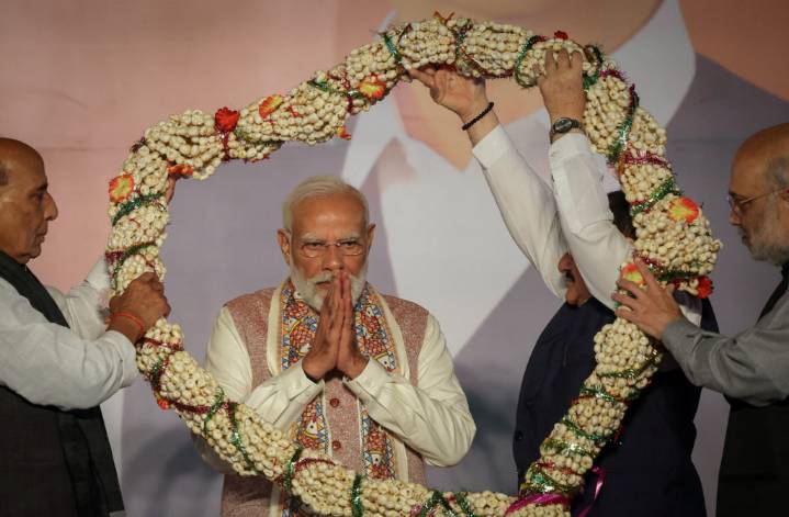 Modi's coalition heads for landslide win in a key state election
