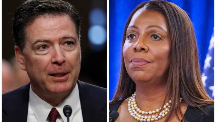 What happens next after Comey and James cases dismissed?