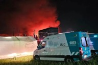 Incendio en Ezeiza: todas las personas asistidas están fuera de peligro