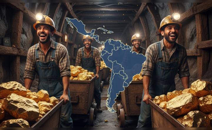 El país de América Latina con la mayor producción de oro con 130 toneladas: ¿qué puestos ocupan Brasil y Perú?