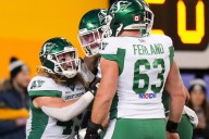 Roughriders force late fumble at goal line, beat Alouettes 25