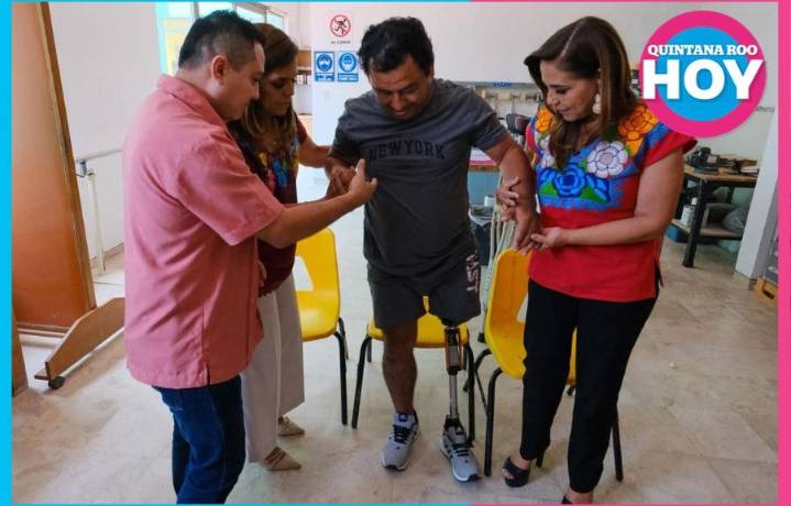 Gobierno de Quintana Roo entrega prótesis a ciudadanos de Othón P. Blanco
