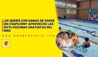 ¿Se quedó con ganas de darse un chapuzón? Aproveche las siete piscinas gratuitas del IDRD