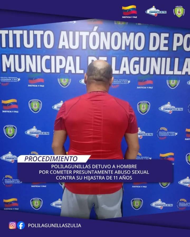 Abusaba sexualmente de su hijastra de 11 años en Zulia