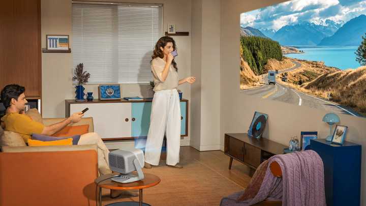 Google TV looks great at 300 inches thanks to this laser projector