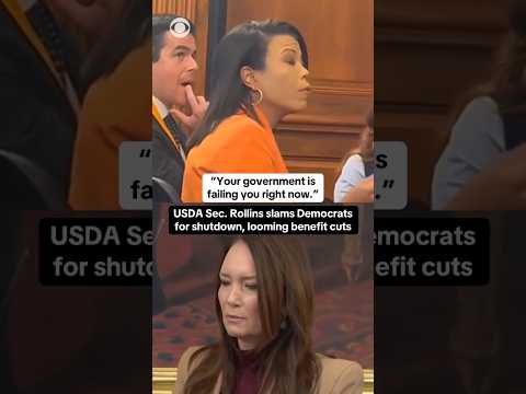 USDA Secretary Brooke Rollins slams Democrats for shutdown #shorts