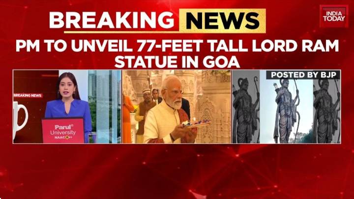 PM Modi to Unveil 77-Foot Lord Ram Statue at Gokarn Jeevottam Mutt in Goa Today