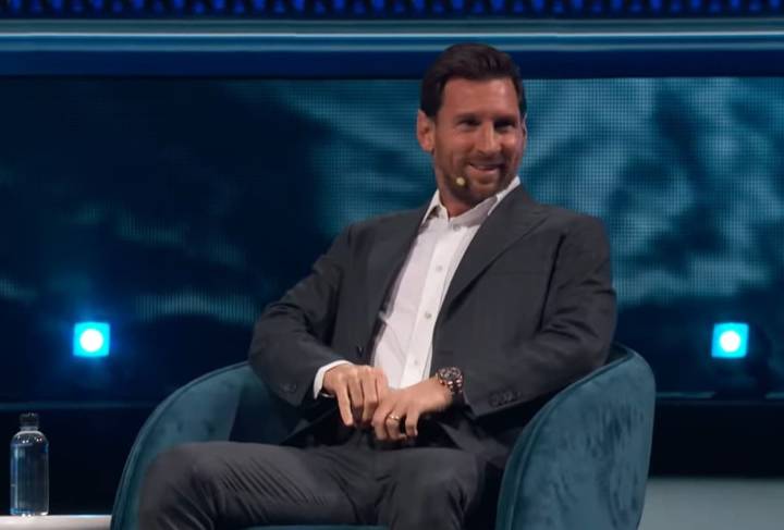 Habla Messi frente a empresarios en una cumbre en Miami