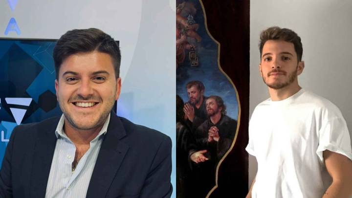 Manu Lamprea y Rubén Terriza, pregonero y cartelista de la Semana Santa de Triana 2026