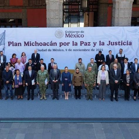 Presenta Claudia Sheinbaum el Plan Michoacán por la Paz y la Justicia