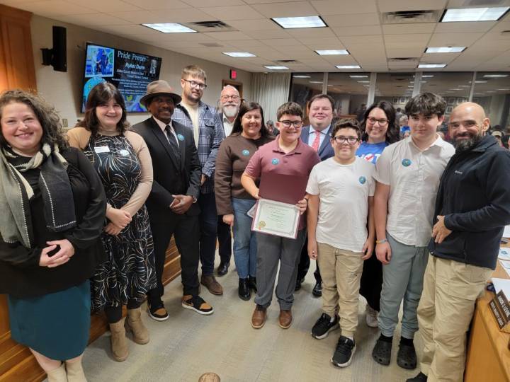 Saugerties Junior High student Ryker Darmanin receives Pride of Ulster County Award for winning ‘I Voted” Sticker Contest