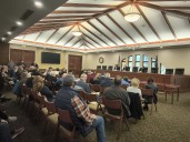 Over 150 people pack Clay hearing to fight eviction of 91